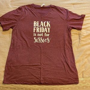 Black Friday Tee. Size L